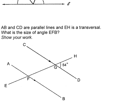 Solved AB and CD are parallel lines and EH is a transversal. | Chegg.com