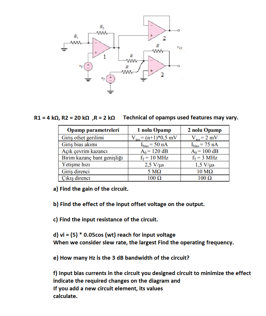 R1 4 Kn R2 Kn R 2 Kn Technical Of Opamp Chegg Com