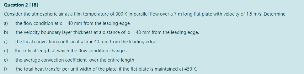 Solved Question 2 [18] Consider the atmospheric air at a | Chegg.com