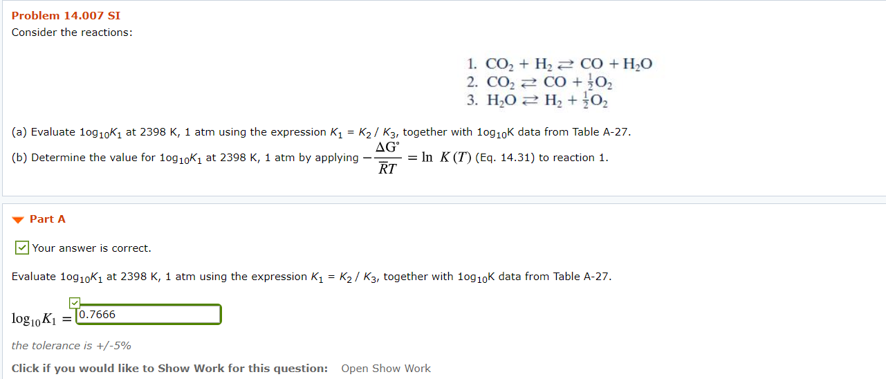 TABLE A-27 Logarithms to the Base 10 of the | Chegg.com