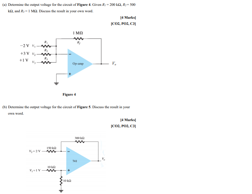 Solved (a) Determine the output voltage for the circuit of | Chegg.com