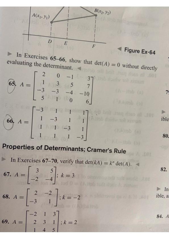 Solved B X2 Y₂ A X₁ Y₁ D E 15b 5 F Figure Ex 64 In