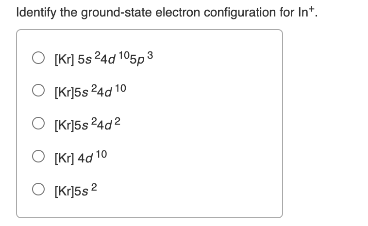 Solved Identify the element that has a ground-state | Chegg.com