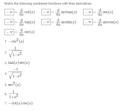 Solved Match the following numbered functions with their | Chegg.com