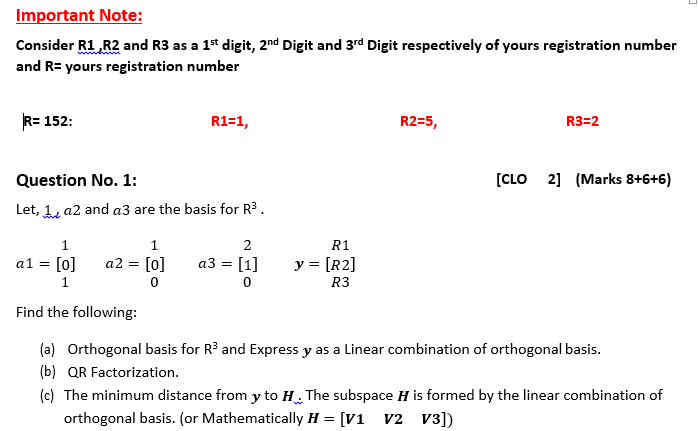 Solved Important Note: Consider R1,R2 and R3 as a 1st digit, | Chegg.com