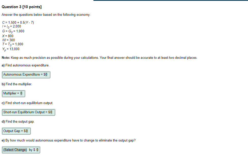 Solved Question 3 [10 points] Answer the questions below | Chegg.com