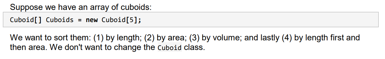 Solved Suppose we have an array of cuboids: Cuboid[] Cuboids | Chegg.com