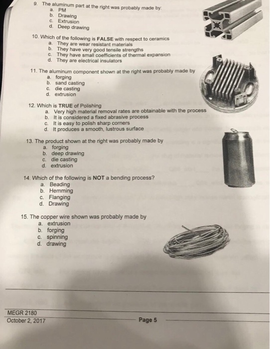 Solved Section A: Multiple Choice (answer all questions) 2 | Chegg.com