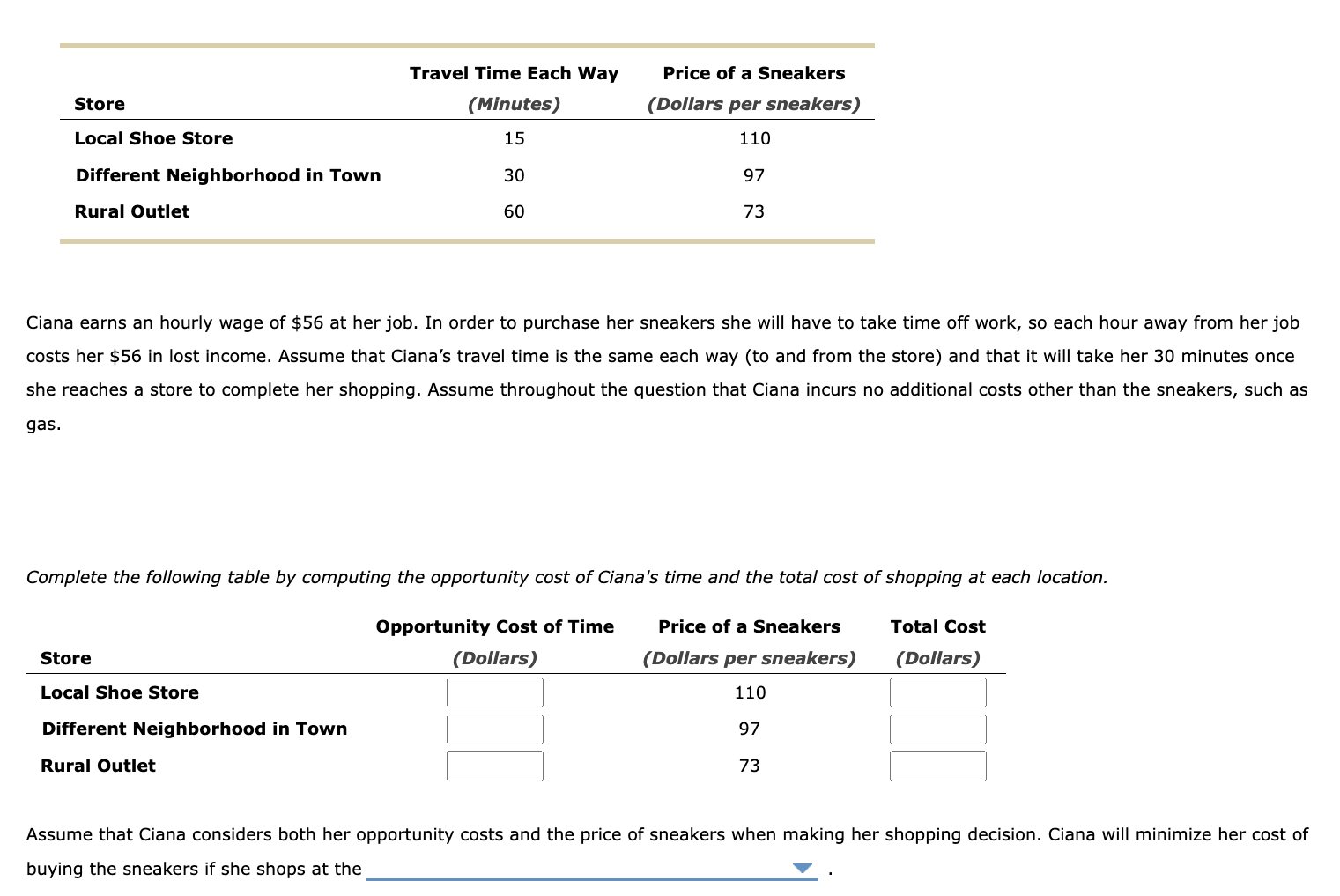 Solved Ciana earns an hourly wage of 56 at her job. In