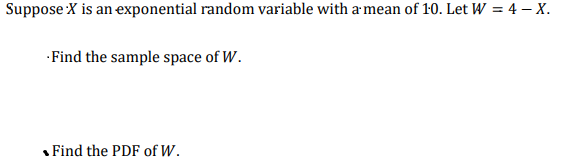 Solved Suppose X is an exponential random variable with a | Chegg.com