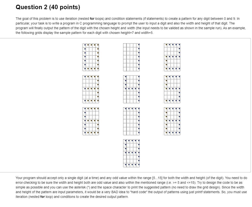 Solved Question 2 (40 points) The goal of this problem is to | Chegg.com