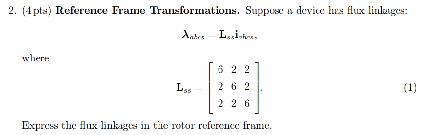 Solved (4 pts) Reference Frame Transformations. Suppose a | Chegg.com