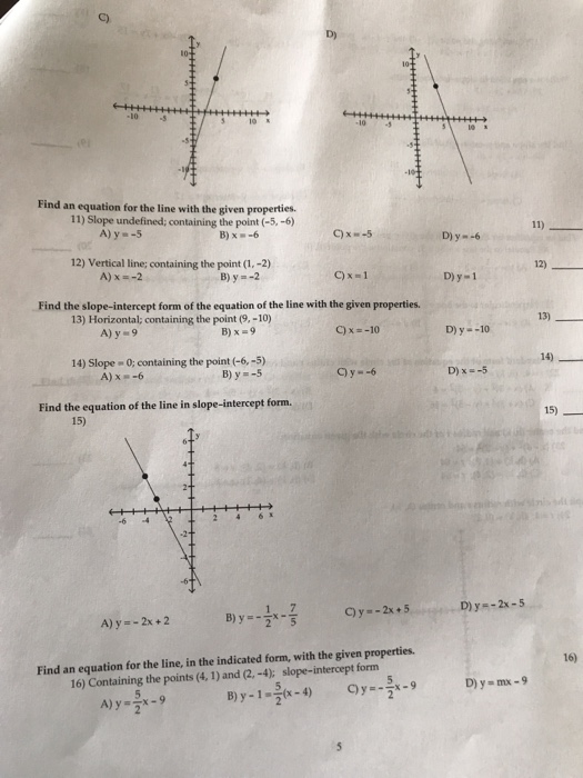 Solved Solve The Problem. 4) If (3, B) Is A Point On The | Chegg.com