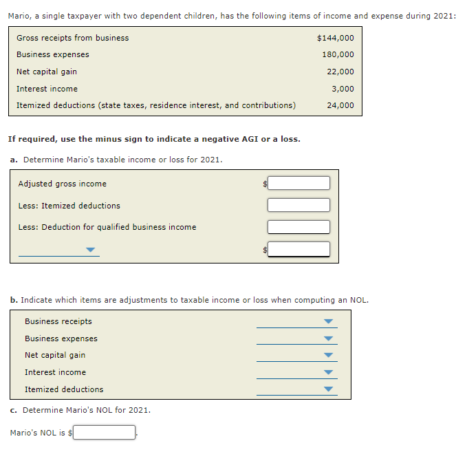 Solved Mario A Single Taxpayer With Two Dependent Children Chegg