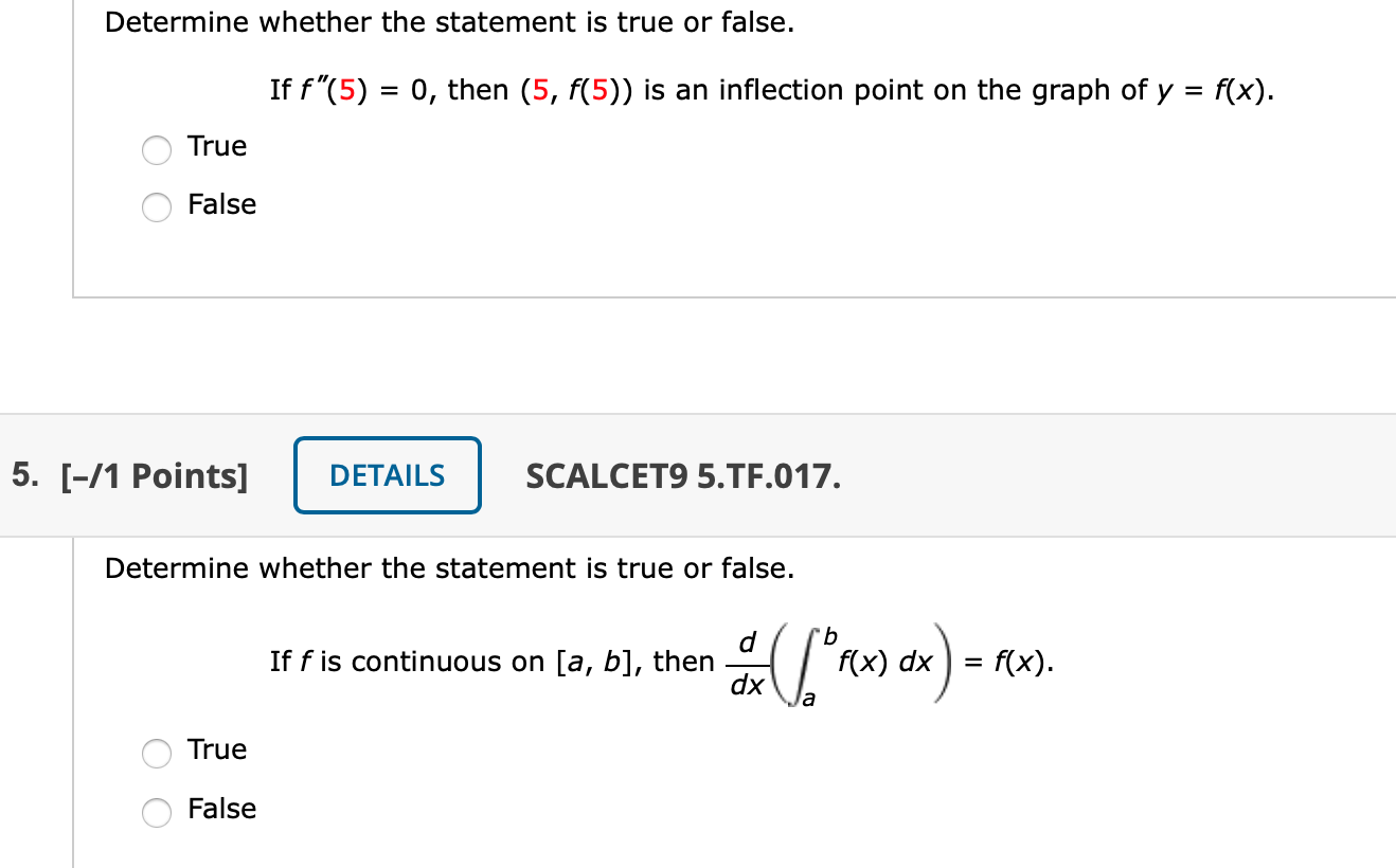 Solved Determine Whether The Statement Is True Or False. If | Chegg.com