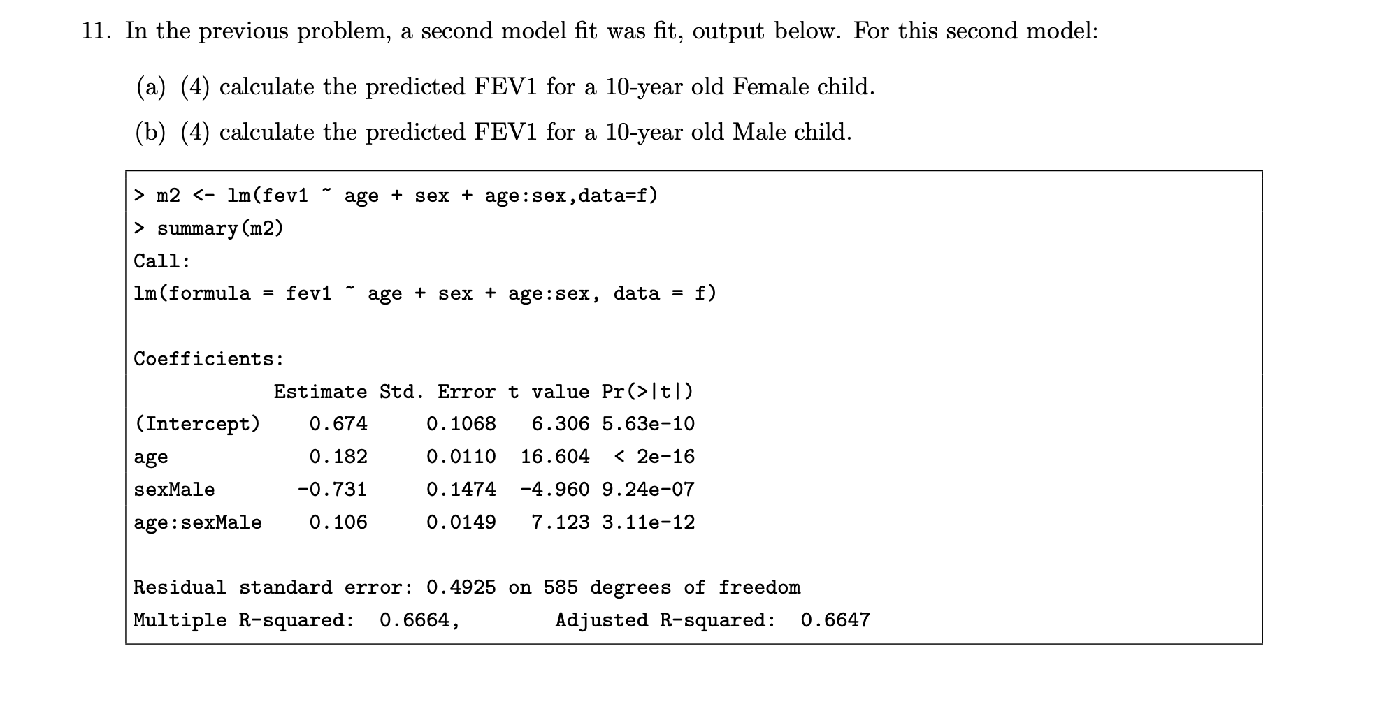 Solved 10. (5) One measure of respiratory function is forced | Chegg.com