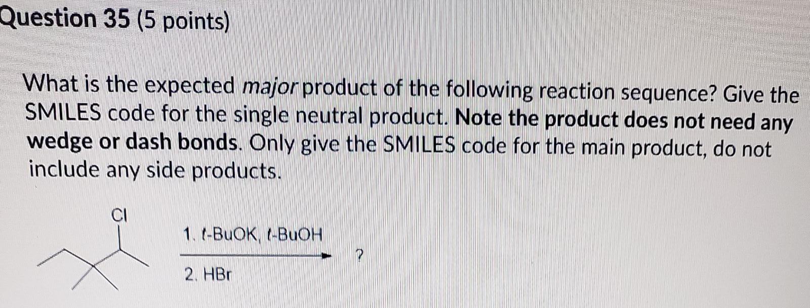 Solved Question 35 (5 points) What is the expected major | Chegg.com