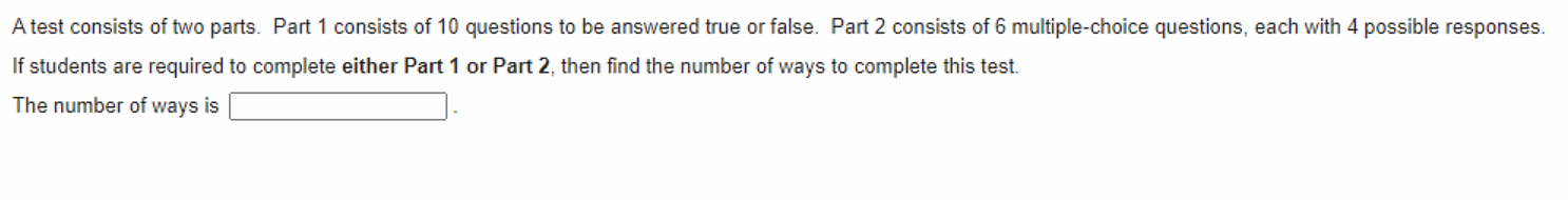 Solved A test consists of two parts. Part 1 consists of 10 | Chegg.com