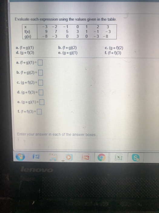 Solved Evaluate each expression using the values given in | Chegg.com