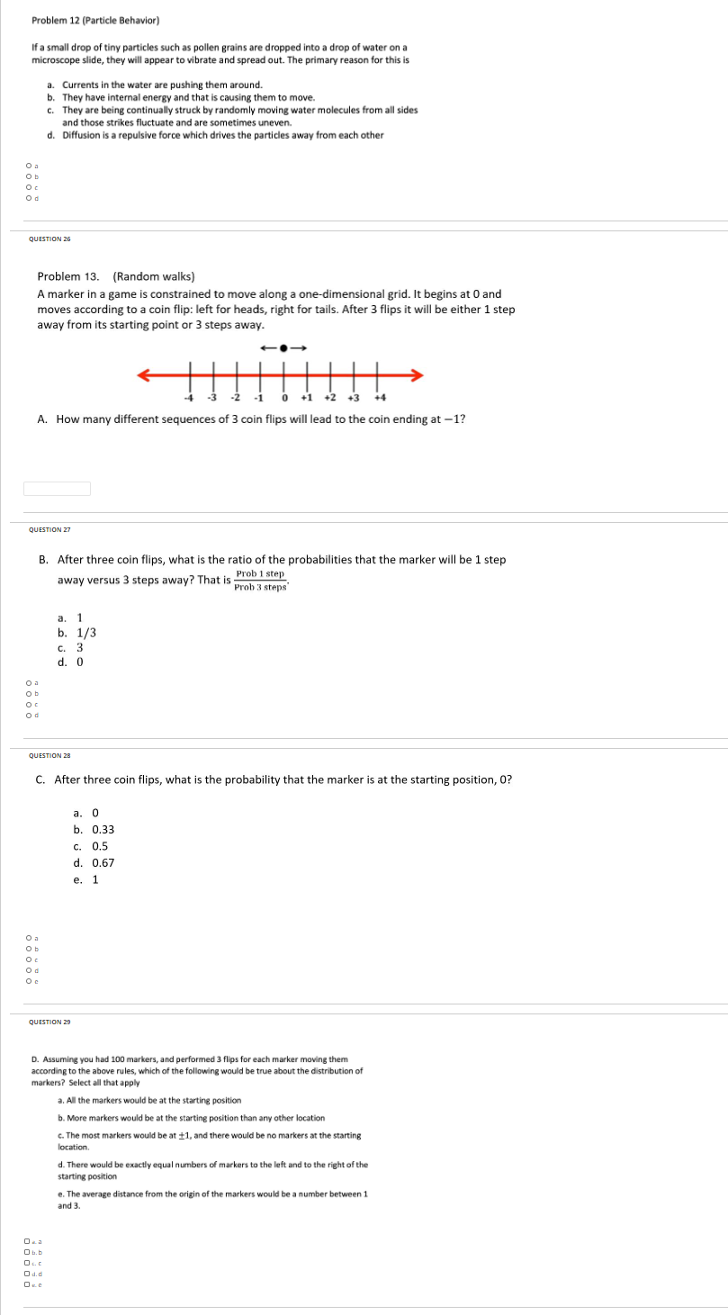 Solved Problem 12 (Particle Behavior) If a small drop of | Chegg.com