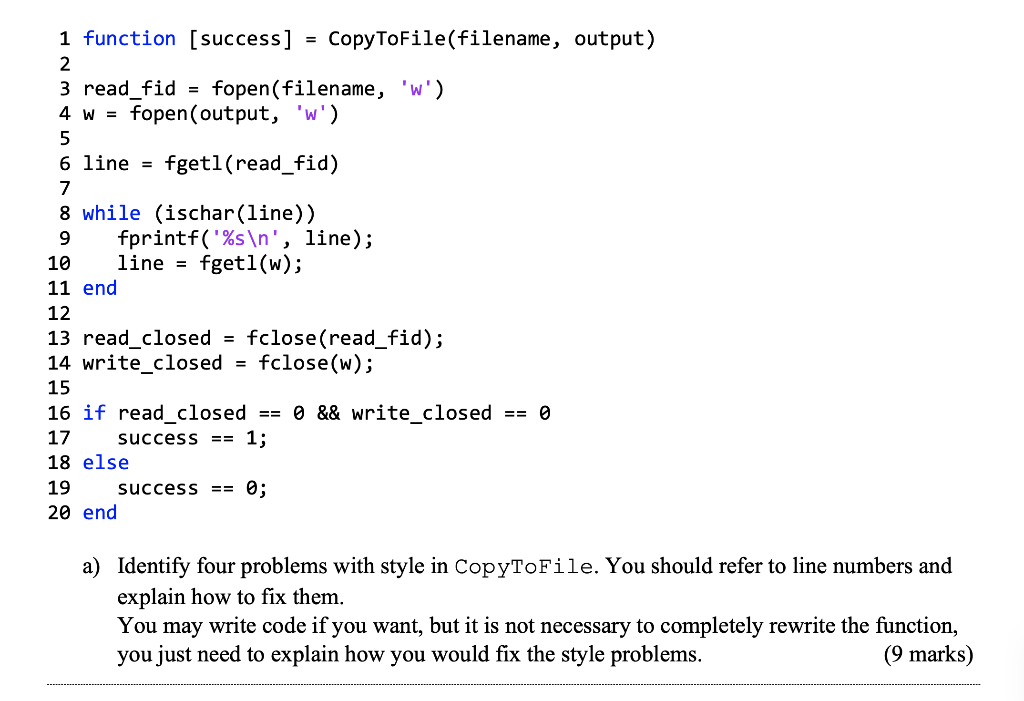 Solved The simple function below requires some debugging. | Chegg.com