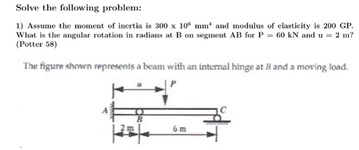 Solved Assume the moment of inertia is 300 times 10^6 mm^4 | Chegg.com