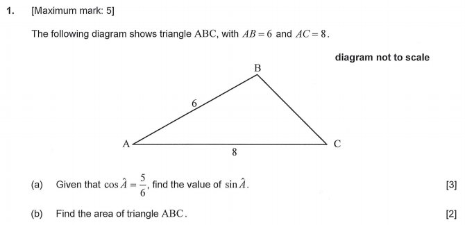 Solved 1. [Maximum mark: 5] The following diagram shows | Chegg.com