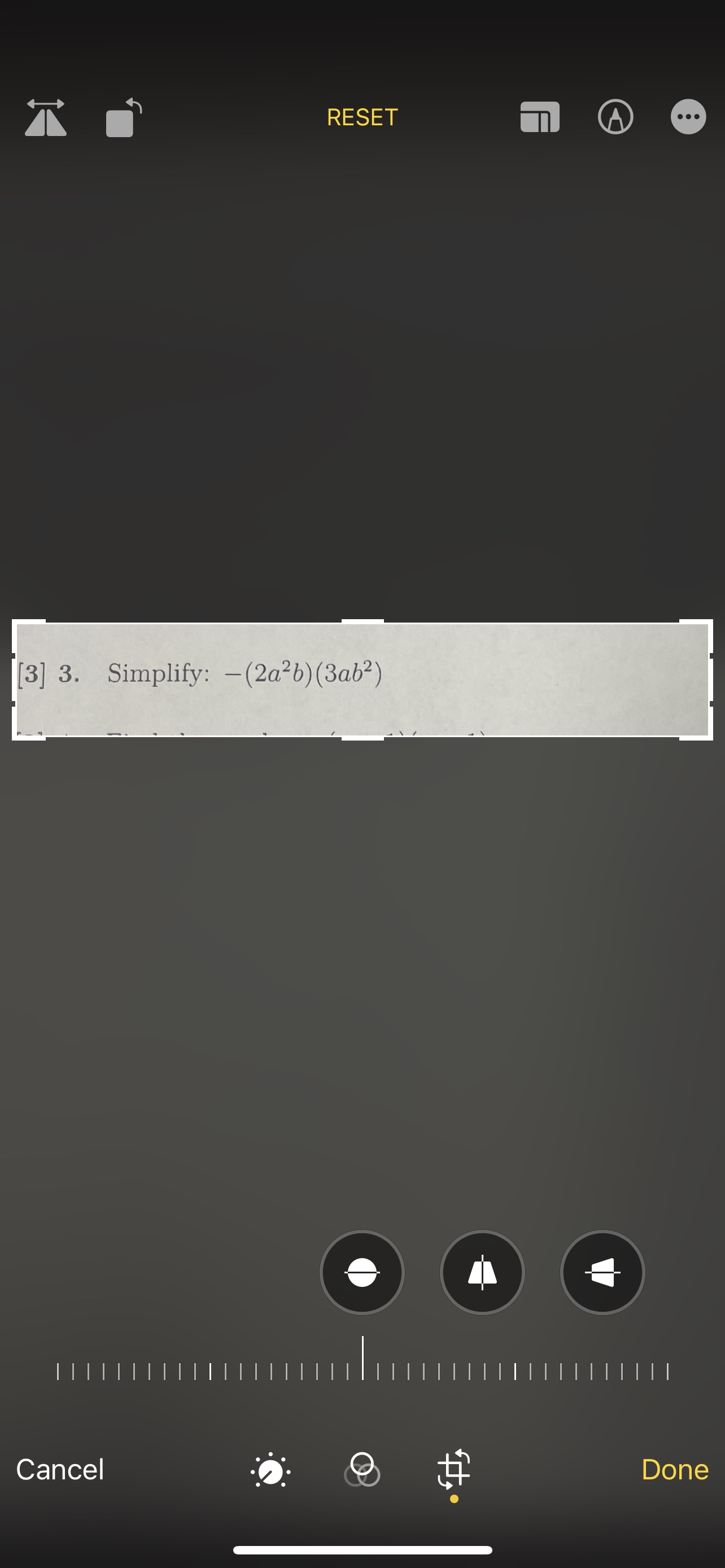 Solved −(2a2b)(3ab2) | Chegg.com