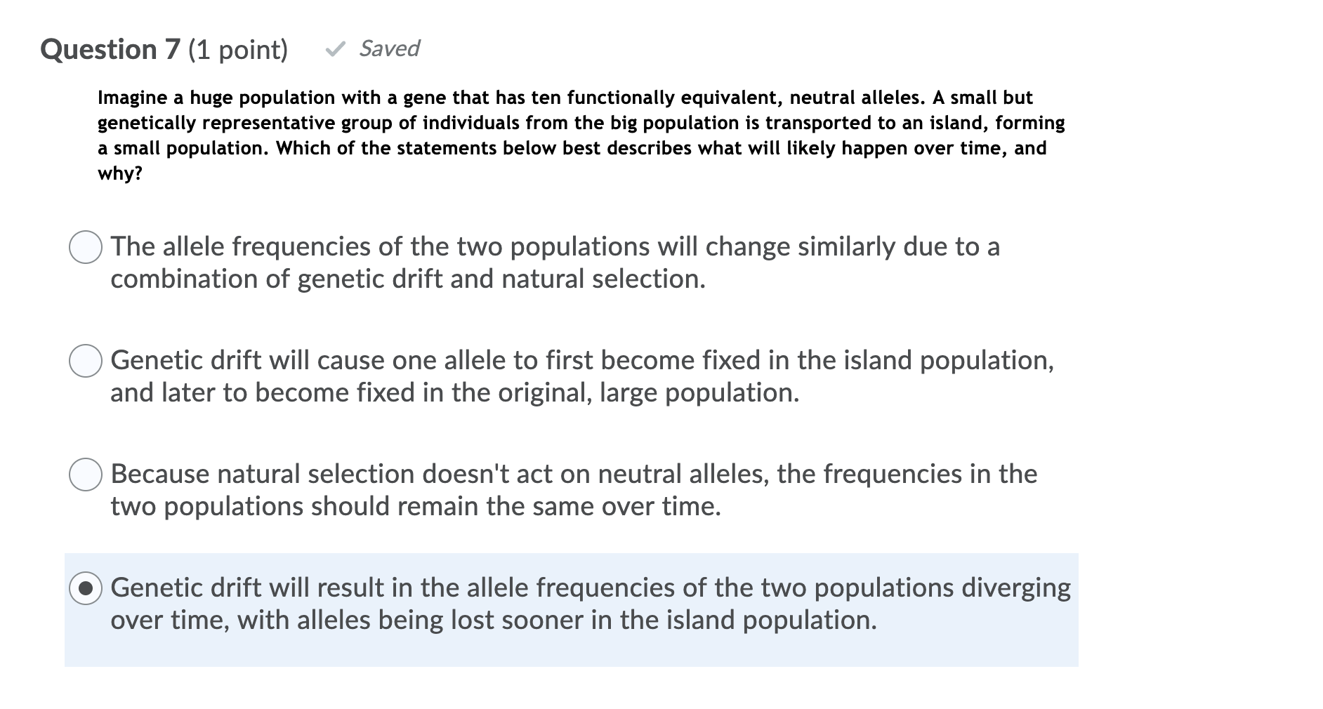 Solved Question 1 (1 point) Saved Which of the following is | Chegg.com