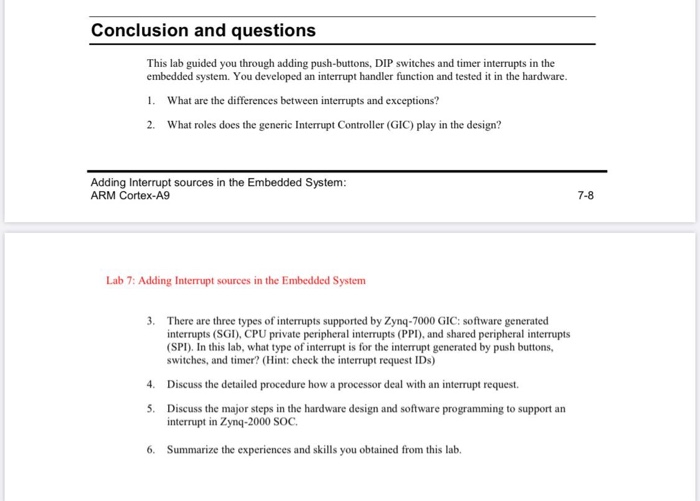 Conclusion and questions This lab guided you through | Chegg.com