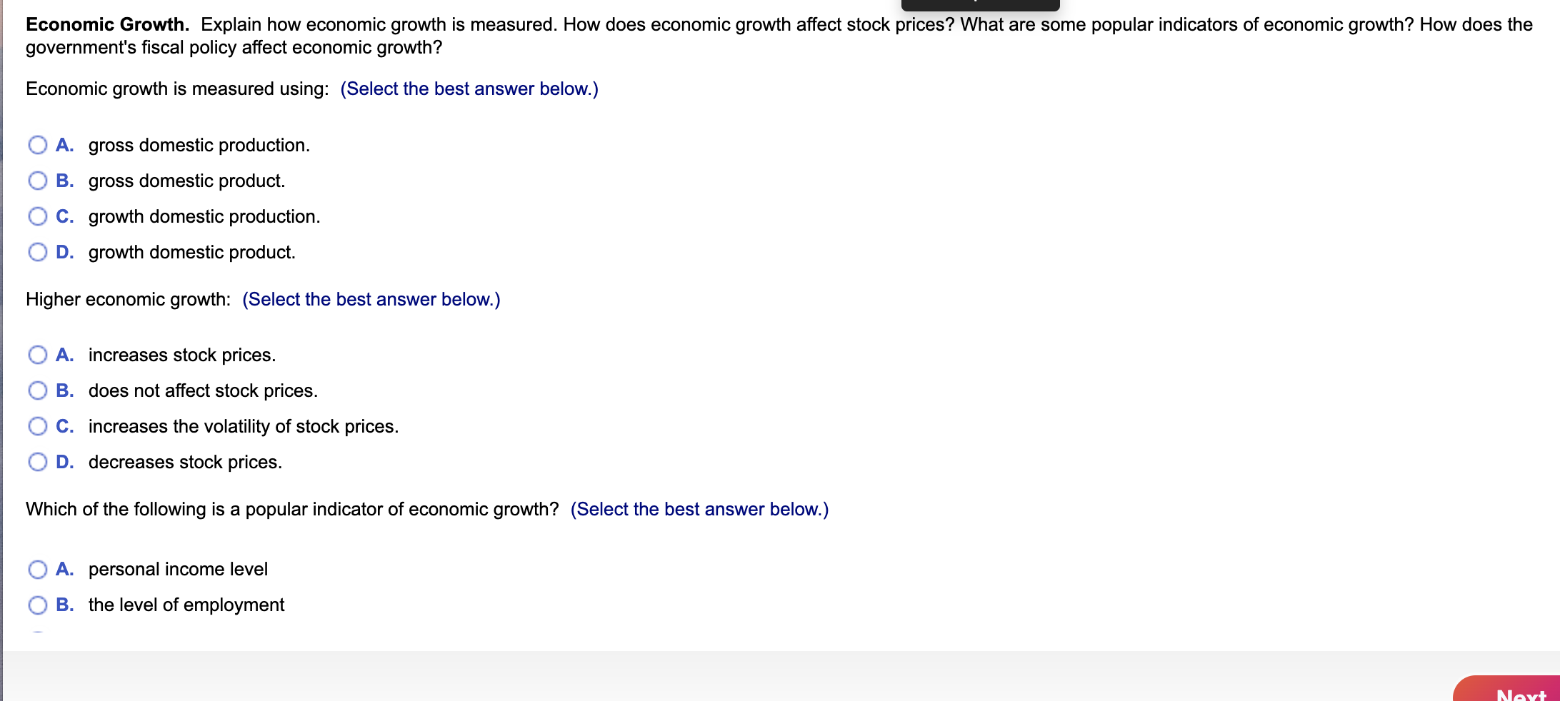 Solved Economic Growth. Explain how economic growth is | Chegg.com