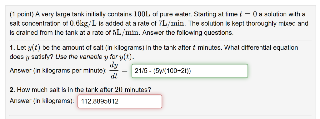 solved-1-point-a-very-large-tank-initially-contains-100l-chegg