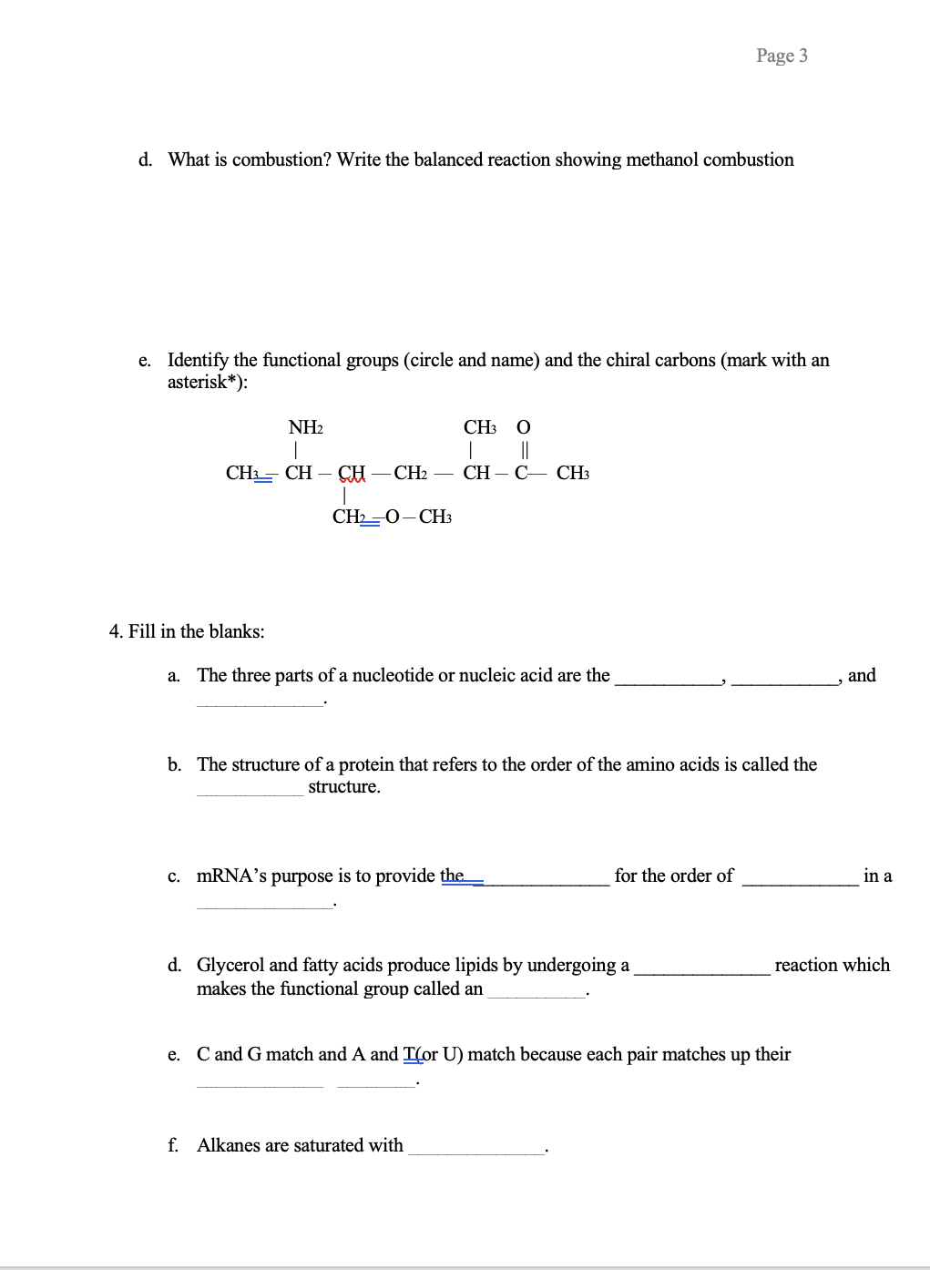 Solved d. What is combustion? Write the balanced reaction | Chegg.com