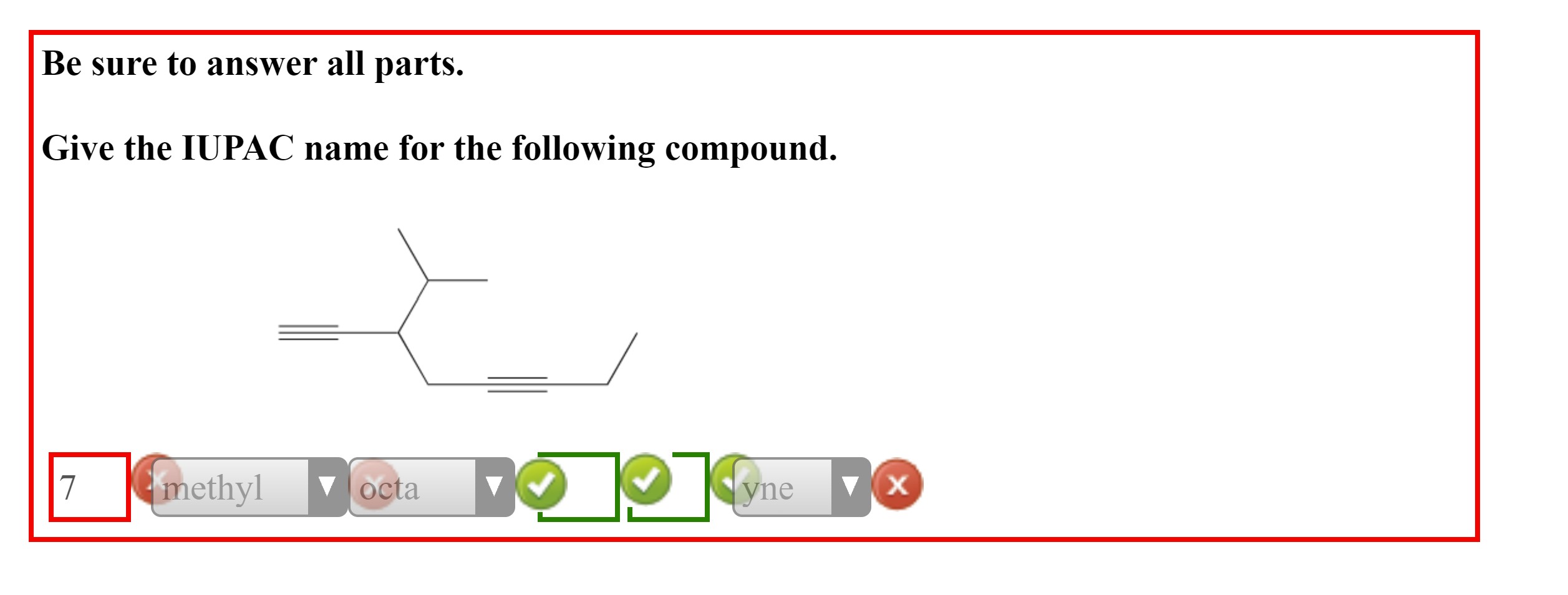 Solved Be sure to answer all parts. Give the IUPAC name for | Chegg.com