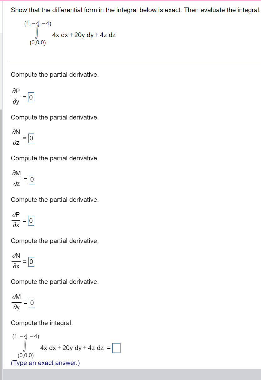 Solved Show that the differential form in the integral below | Chegg.com