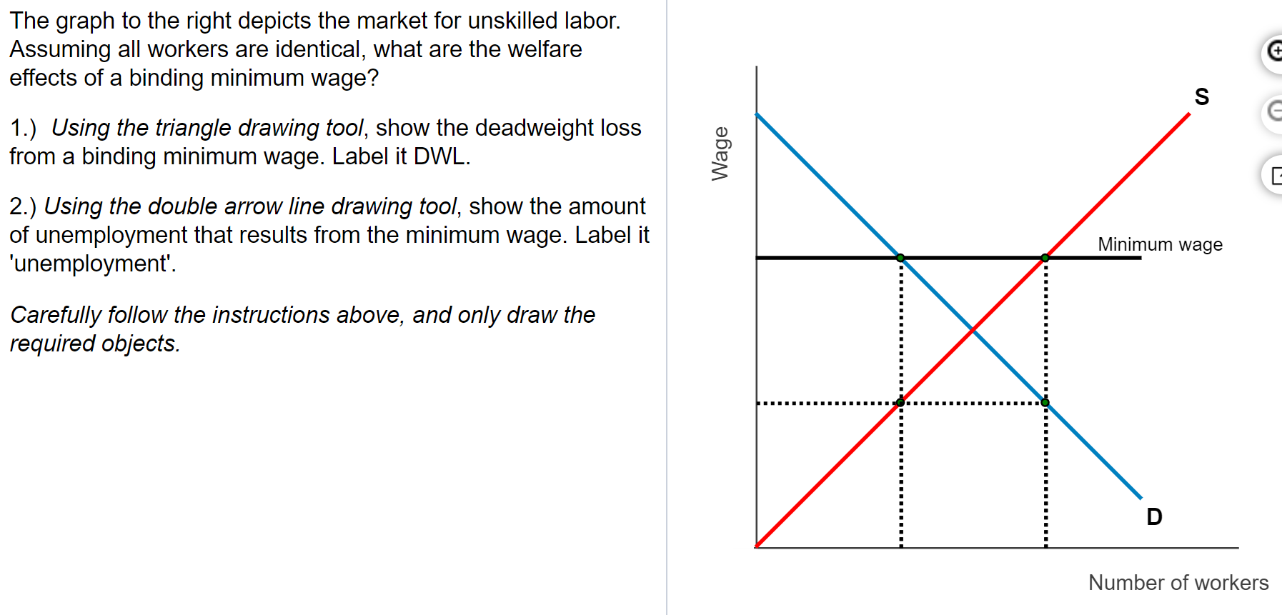 Suppose the supply curve for a good is completely