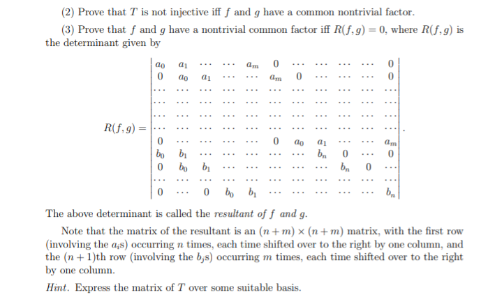 Solved Problem 7 8 Given A Field K Say K R Or K C Chegg Com