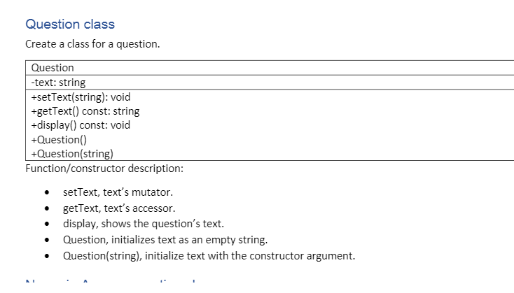 Solved I need to write this code in C++, it should have two | Chegg.com