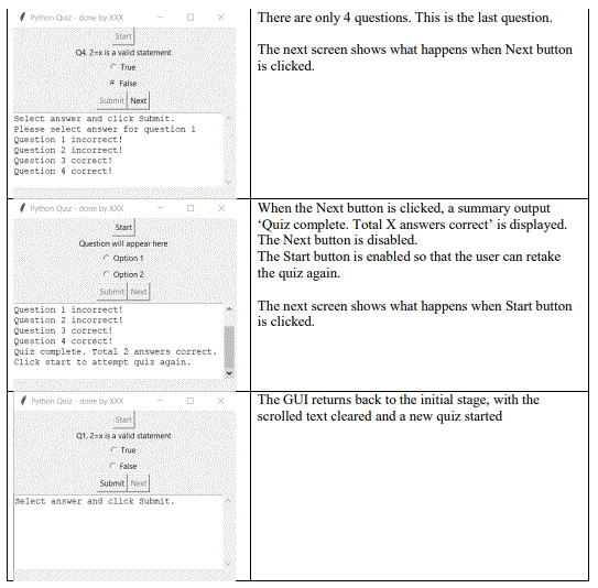 Solved Python question b) The following describes the | Chegg.com