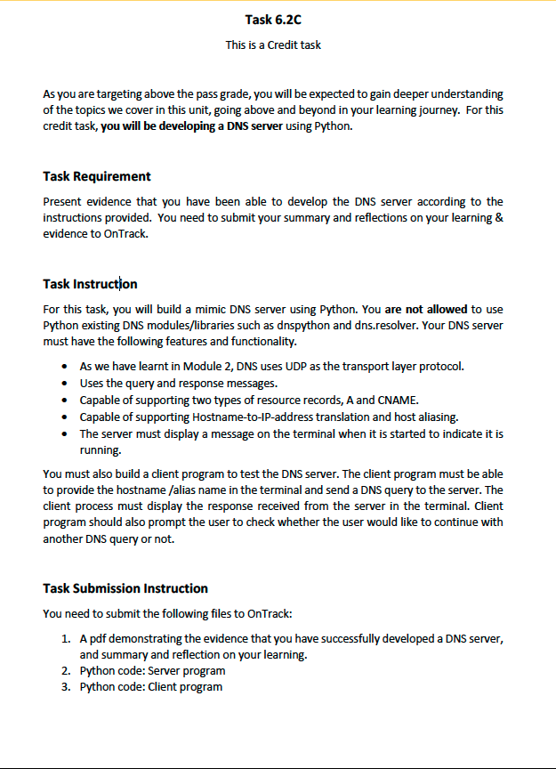 Solved Task 6.2C This is a Credit task As you are targeting 
