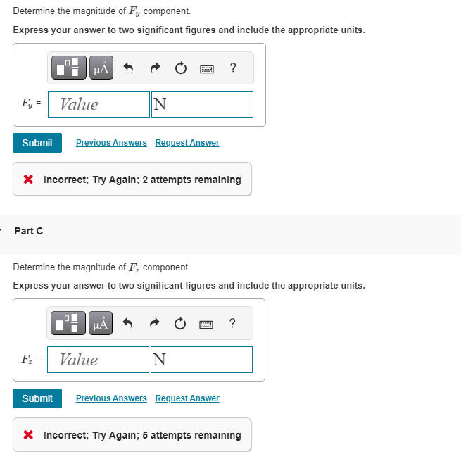Solved If the magnitude of F is 78 N, and α=64∘ and γ=41∘, | Chegg.com