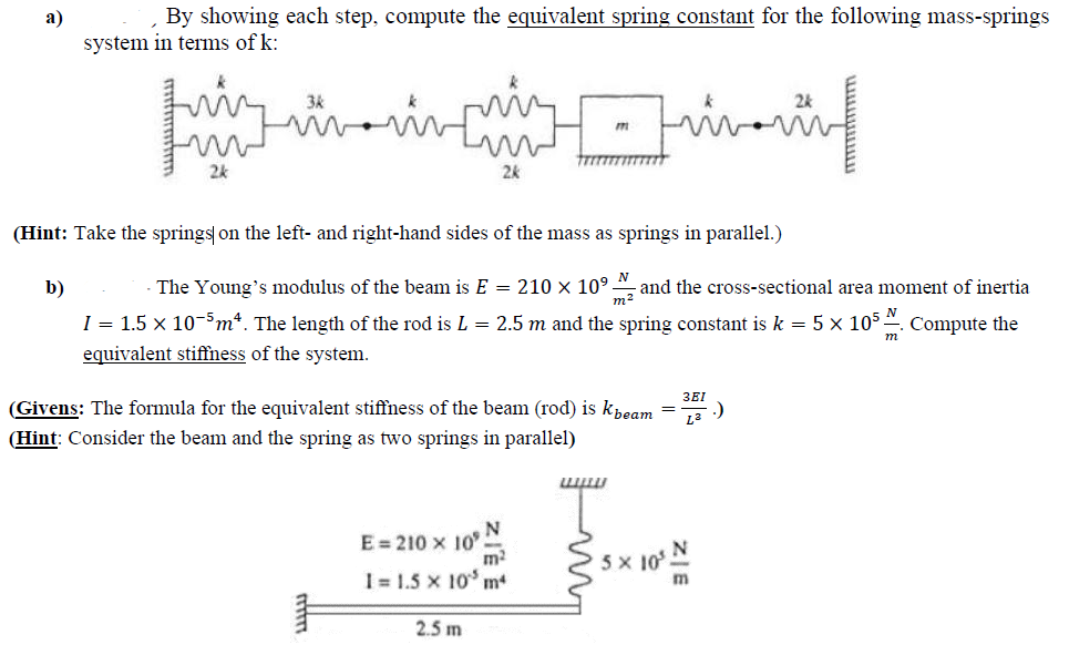 Solved a) By showing each step, compute the equivalent