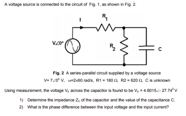 Solved A voltage source is connected to the circuit of Fig. | Chegg.com