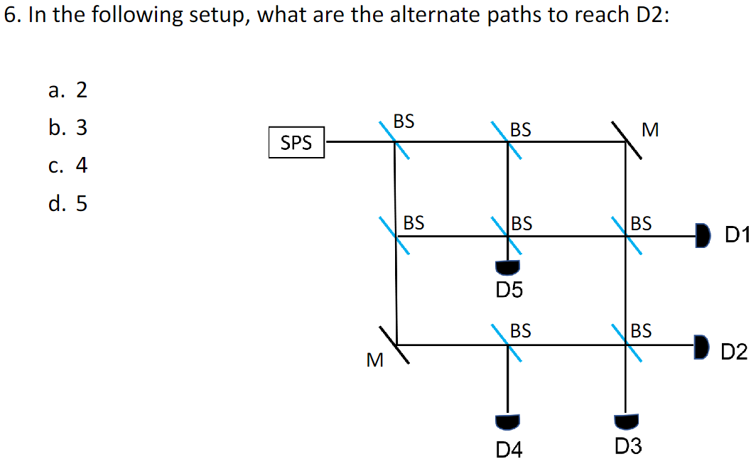 Solved 6. In the following setup, what are the alternate | Chegg.com