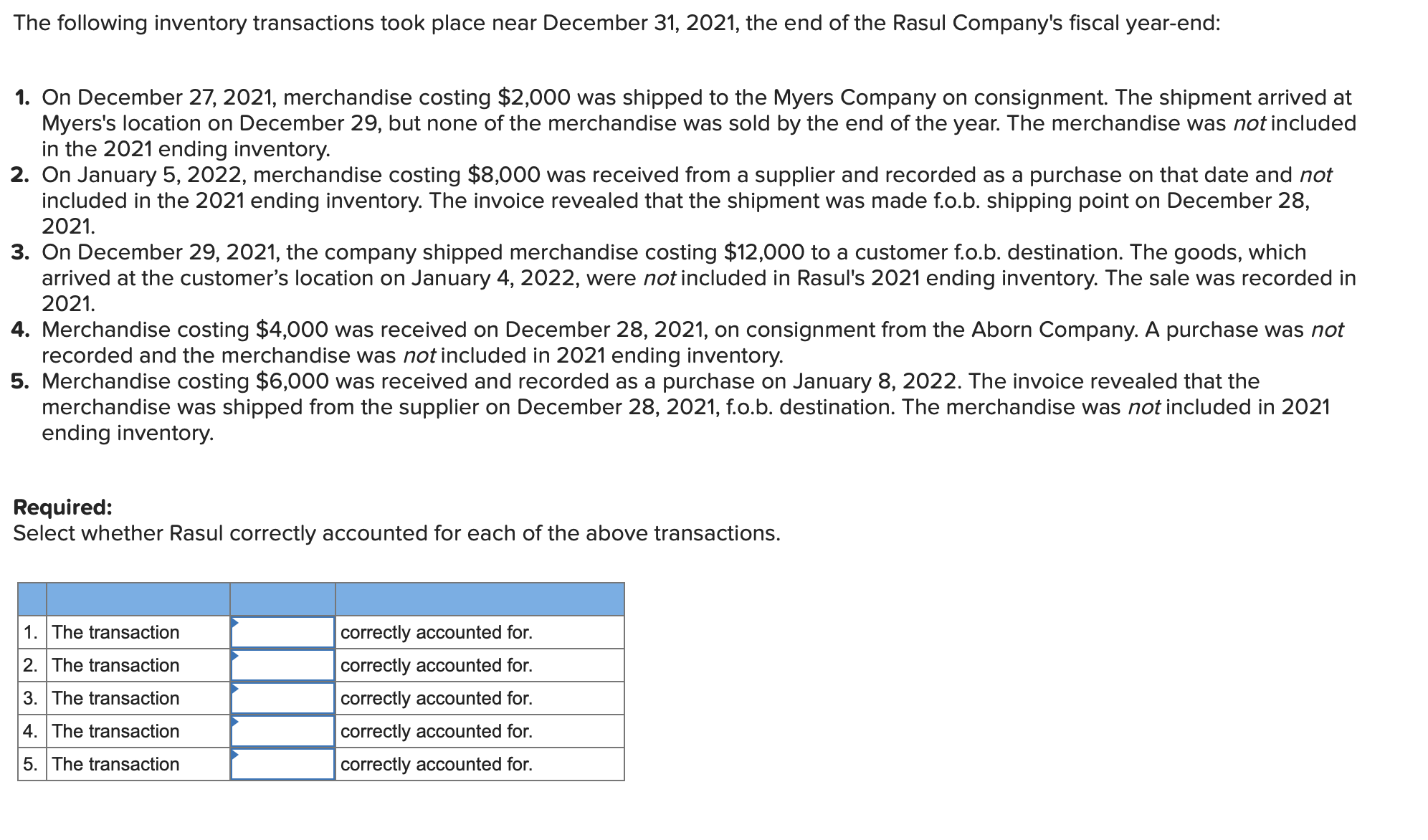 Solved The Following Inventory Transactions Took Place Near | Chegg.com