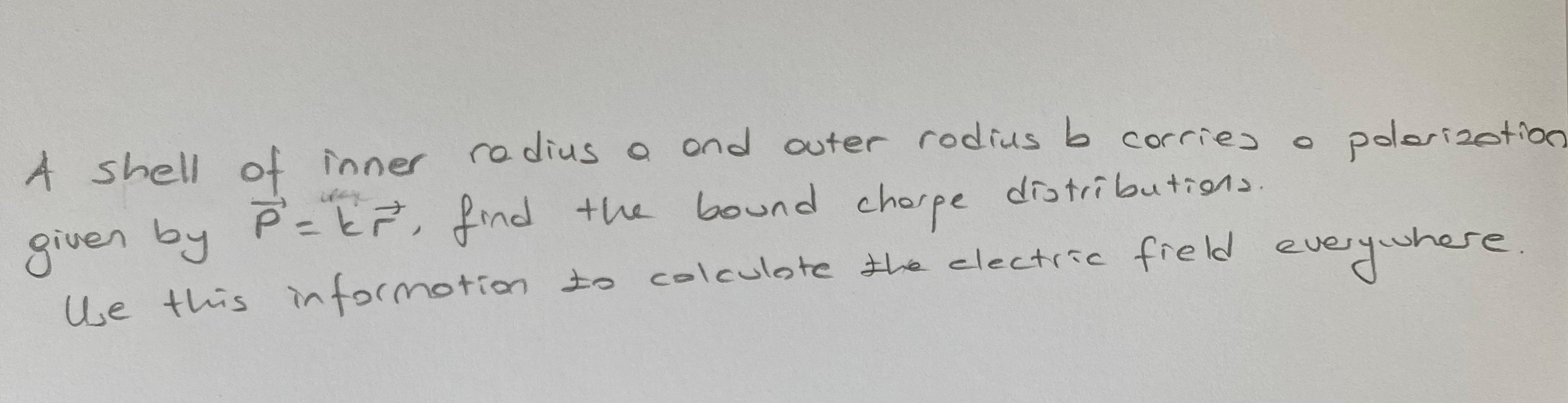 Solved Rodius O And Outer Rodius B Corries 0 A Shell Of | Chegg.com