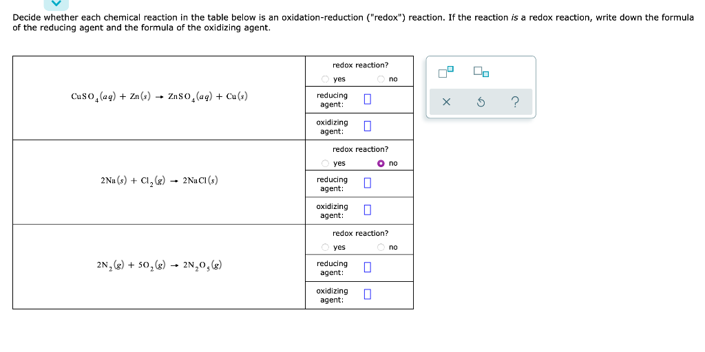 solved-decide-whether-each-chemical-reaction-in-the-table-chegg