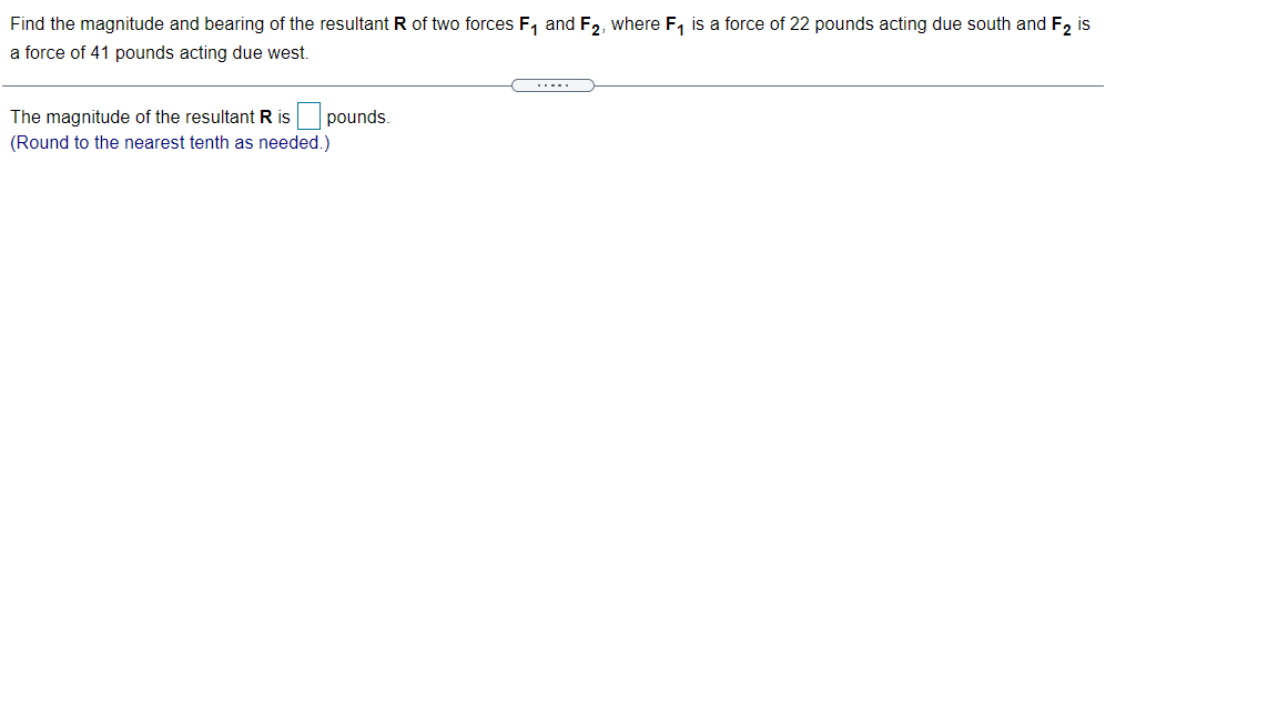 Solved Find the magnitude and bearing of the resultant R of | Chegg.com