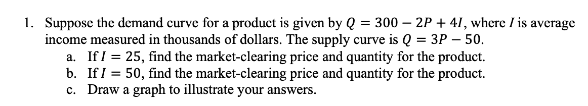 Solved Suppose the demand curve for a product is given by | Chegg.com