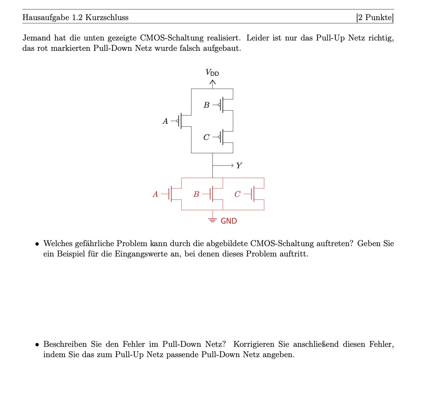Solved Someone realized the CMOS circuit shown below. | Chegg.com